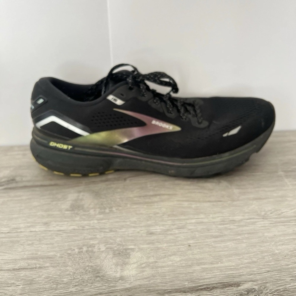 Brooks Ghost 15 Mens Size 11.5 Black Running Shoes Athletic Sneakers